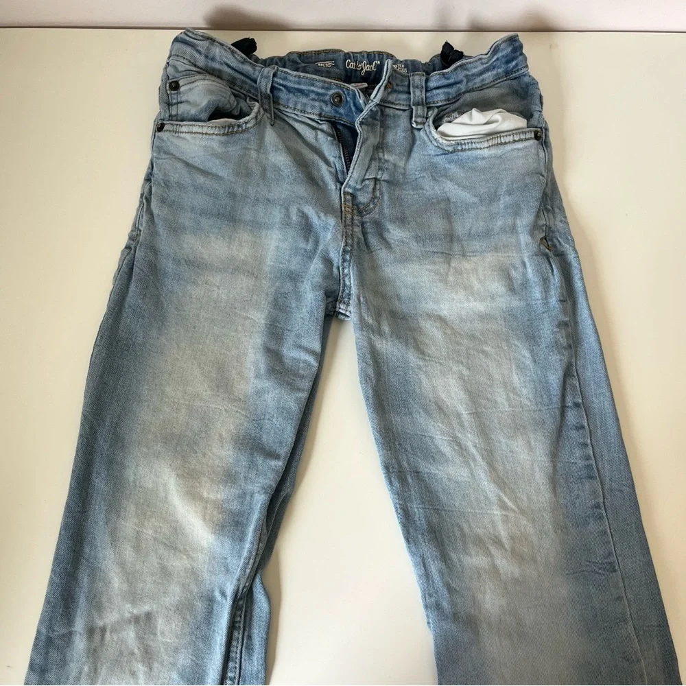 Lot of 3 pairs Cat & Jack Boys Straight and Relaxed Straight Jeans size 14 - Picture 6 of 9